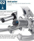 Close-up of Beefy 30 Ton Hydraulic Gear Puller Kit focusing on push rod and sealing ring in a rugged design.