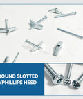 One Eighth Inch By Two Inch Toggle Bolts And Wing Nuts For Drywall Hanging Heavy Items Zinc Plated Carbon Steel Rust Resistant