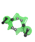 Jiawu 16 Piece Hole Saw Kit For Tiles Drilling Heavy Duty Metal Wood Plastic Glass Ceramic And Stone With Fast Bit Installation And Long Lasting Durability For Home Renovation Or Serious DIY Projects That Need Big Holes Made Quick And Clean. green suction guide for tile hole drilling