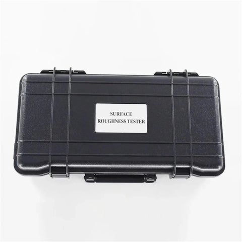 Heavy Duty Digital Surface Roughness Tester Delivering Legit Ra Rz Measurements For All Metal And Nonmetal Finishes With Sweet High Speed Dsp Processing And Knockout Aluminum Build For Daily Shop Grind in a protective black case.