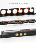 Fishing Rod Holder For Garage Or Wall Or Ceiling Mount, A Heavy Duty Rack That Keeps Your Rods Safe And Tidy with dimensions shown