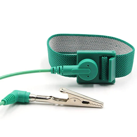 Pro Grade Anti Static Wrist Strap With Grounding Cord, ESD Wristband, Adjustable, 9.8 Feet Coiled Cable for Electronics Work