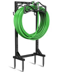 Heavy Duty Freestanding Garden Hose Holder Built To Last With Thick Gauge Metal For Outdoor Use, Super Stable Stand With Reinforced Base