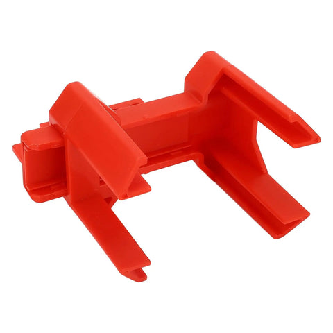 Heavy Duty Ball Valve Lockout Built Legit Industrial Grade To Secure Pipes Fast Featuring Smooth Universal Adjustments Flame Retardant Housing And No Sweat Setup For Total Job Site Safety - Red plastic design.