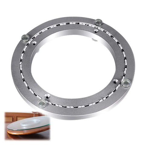 Beefy 360 Degree Swivel Plate Base For Round Tables With Aluminum Alloy Bearing For Glass Granite And Wood Kitchens, 28 Inch