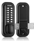 Rugged Mechanical Keyless Entry Lock With 14-Digit Keypad For Outdoor Gates And Garages, waterproof zinc alloy build, close-up view.