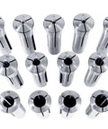 R8 Collets Set 19 Pc 2 To 20 Mm With 1 Mm Increments Pro Grade Hardened And Ground for CNC Milling Lathe and Machining