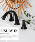 8 Inch Widespread Two Handle Bathroom Faucet In Oil Rubbed Bronze, Solid Brass Lavatory Faucet For 3 Hole Sinks, Lead Free