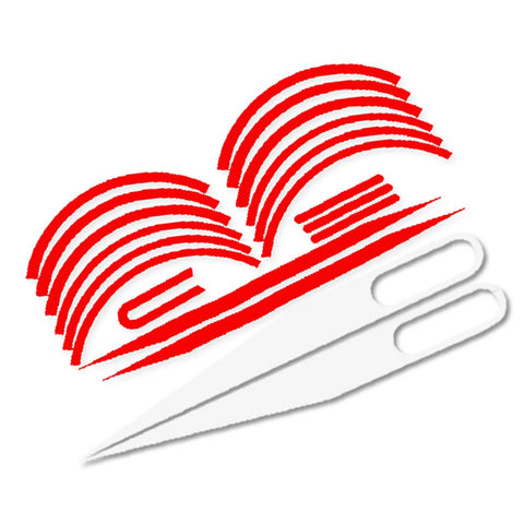 Reflective Waterproof Scooter Sticker Cover for Electric Scooters, Durable Scratch Resistant Body Decal shown in red arcs