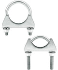 U-Bolt Exhaust Clamp 1.75 Inch OD, 2 Pack Carbon Steel Pipe Connector For Car Exhaust And Truck Systems, zinc finish