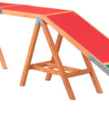 Agility Dog Walk Ramp With Color Coded Contact Zones for safe training, wood frame, weatherproof, side view