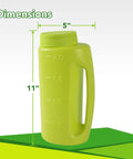 2L Handheld Spreader Set With Adjustable Dial And 7 Opening Modes For Seeds Fertilizer Salt And More Includes Two Scoops Green And Blue The Handy Yard Workhorse For Home Garden Or Farm Use green spreader dimensions