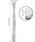 Heavy Duty 8 Pack 12 Inch Continuous Piano Hinges Crafted From 304 Stainless Steel With Nickel Coating For Cabinets Boats And Toolboxes Built Like A Tank Zero Hassle And Pure Swing Power, detailed measurements shown.