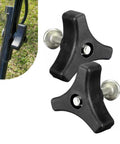 Two Pack Lawn Mower Handle Knobs and Nuts Bolt Kit, Triangular Handle Fastening Screws Replacement for Push Mower