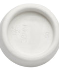 Top view of heavy duty rubber drain plug, measuring 42x38x12mm, for 1.5 to 1.6 inch pipes in white.