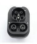 Ccs2 To Ccs1 Dc Adapter Built Tough For Electric Cars 250 Amp 200 Kilowatt 1000 Volt Plug And Play Ev Charger Connector top view