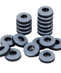 Stack of Durable Screw On Furniture Glides For Chair Legs And Cabinets Wood Floor Protection With Easy Sliding Pads