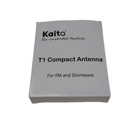 Retractable 23 Foot Shortwave Radio Antenna With Three Point Five Millimeter Plug For Beefed Up Reception Portable Reel In Design Easy Set Up And Clear Signals featured on box front view