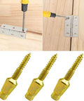 10 Pieces Door Hinge Security Pins and Safety Screws Kit for Stronger Doors, 1.7 Inch Galvanized Steel Close-up