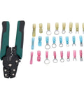 Heavy Duty Insulated Ferrule Crimping Tool Kit With 200 Heat Shrink Wire Connectors For Awg 22 To 10 Seamless Copper Design That Slaps Tight And Keeps Your Gear Running Smooth Without Downtime, with assorted connectors