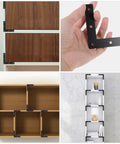 Built To Last Heavy Duty Dark Steel L Shaped Corner Brackets With Pre Drilled Holes used in various furniture applications