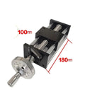 Pro Grade Ball Screw Linear Guide Module With Handwheel Ultra Smooth Motion 100mm Stroke Precision Scale Heavy Duty Linear Guideway For Industrial Machining And Production, 180mm body