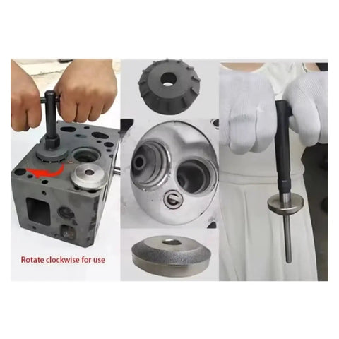 Top Tier 20 To 43mm Car Valve Seat Reamer Set For Hard Alloy Diamond Grinding Wheel Repair Fix Kit used on engine head