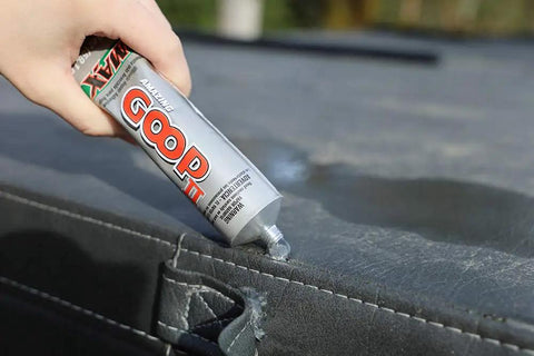 Max Adhesive For All Weather Bonding And Sealing On Wood, Metal, Plastic, Ceramic And More, applied on outdoor surface, 2.0 Fl Oz