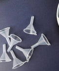 Tiny Clear Plastic Funnels Set 120 Pack for Lab Bottles and Tiny Containers Great for Essential Oils Perfumes Spices Powders and Sand Art Ideal For Home Lab DIY Projects Cosmetics Perfume Making Travel Bottles And Small Containers, clear plastic