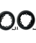 Beefy Hardened Steel Spur Gear Set 50T 1 Mod For RC Upgrades, Fits 1/10 E-Revo 2.0 VXL, 1/5 X-Maxx, 1/7 XO-1 with screws, CNC machined