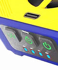 Close-up of Compact High Efficiency Light Curing And Cooling Fan for Quick Adhesive Drying In Phone Screen Replacement with control panel.