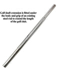 0.580 Inch Golf Shaft Extension For Iron And Wood Clubs Heavy Duty Replacement Accessory Rust Resistant Electroplated Silver