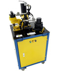 3 In 1 Electric Hydraulic Angle Iron Processing Workhorse Knockout Power Punch with hydraulic motor and control panel for metal fabrication.