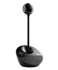 All In One Desktop Video Conference Webcam With Carl Zeiss 1080p Hd Lens And Full Duplex Speakerphone sleek black design and controls