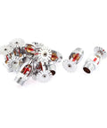 Ready To Roll Fire Sprinkler Heads 12 Pack Red Quick Response Sprayers with breakable glass bulbs and 21mm male threads.