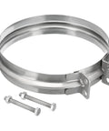 Duct Clamp 6 Inch V Shape 304 Stainless Steel Pipe Clamp For Ventilation Ducting Dust Collection And Chimney Pipe 150mm Inner Diameter Built To Last Heavy Duty HVAC Clamp
