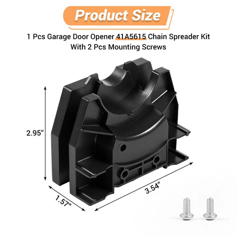 Chain Spreader Kit For Garage Door Openers Replacement Parts 41A5615 041A5615 Fits Craftsman LiftMaster Chamberlain 2265R HalfHP And 2007 Vintage 3245 With 2 Mounting Screws Easy Install