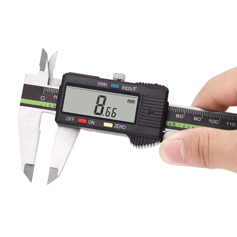 Digital Caliper Stainless Steel With Large LCD Screen 6 Inch 150mm Fraction And Metric Conversion Electronic Vernier Caliper Measuring Tool in hand