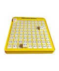 Cool Subtraction Learning Tray For Kiddos English Math Practice Board, yellow subtraction machine for early math practice.