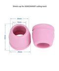 AG60P Plasma Cutter Consumable Kit With Electrodes, Tips, Shields, Cups And Brackets, pink shield cup dimensions