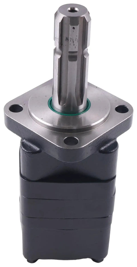 Hydraulic Motor 151F0563 Compatible With Sauer Danfoss OMS160 PTO heavy-duty drive with visible shaft and ports