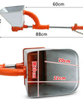 Real Deal Pneumatic Cement Sprayer With Four Hole Nozzle Boss Grade Mortar Gun showing dimensions and stainless steel build.