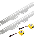 Beefy Pro Grade Heavy Duty Wheel Alignment Tool Plates Two Pieces Stainless Steel Toe Alignment Tool For Vehicles Includes Two Measuring Tapes