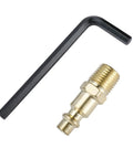 Brass connector fitting and hex key for 2 In 1 Hole Punch And Flange Tool For Auto Body Repair And Sheet Metal Flanging Patch Panel Installation.