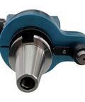 Top Shelf Cat40 To Er32 90 Degree Angle Head Vmc Spindle Adapter With Bulletproof Torque Transfer and detail of the cone front.