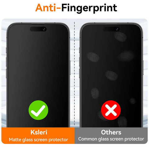 2 Pack 6.9 Inch Matte Glass Screen Protector For iPhone 16 Pro Max With Full Edge Coverage, Anti Glare, Anti Fingerprint, 9H