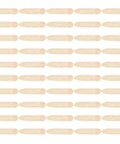 Solid Pine Wood Pocket Hole Plugs Kit, 50 Piece Set laid out on white background showing angled oblique hole design for woodworking.