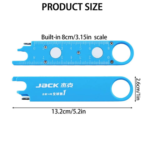 Automatic Needle Threader For Sewing Machines, 4 In 1 Multitool With Built In Ruler, Magnifier And Magnetic Seam Guide, blue