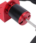 Red and black metal body high power RC boat underwater thruster with 3-blade propeller and brushless motor for ships