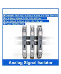 Built Tough 220V Signal Conditioner And Current Isolator For Industrial Automation Delivering Rock Solid 4 To 20ma Input To 0 To 10v Output With Dead Simple Wiring And Hook Up - four analog signal isolators displayed.